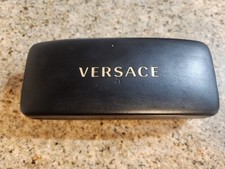 Versace Authentic Hard Eyeglasses Case in Black. Deep
