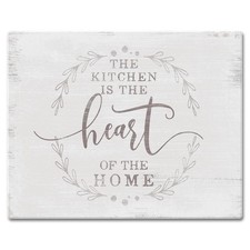 CounterArt Heart of the Home Farmhouse Themed 3mm Tempered Glass Cutting Boar...