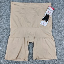 RED HOT SPANX Size XL Shapewear Shorts High-Waist Mid-Thigh Soft Nude Blemish