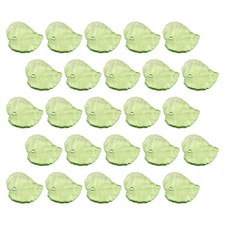 Green Acrylic Leaf Charms Reusable Pendant Beads for Necklace Bracelet Making