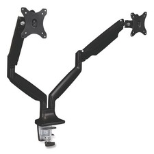 Mount-It Dual Monitor Desk Mount With Gas Spring Arms, Black MI-1772-BLACK