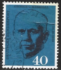 Germany, Scott #821,40pf George C Marshall, Used