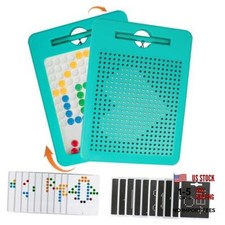 2-in-1 Double-Sided Magnetic Drawing Board for Kids  Toddlers - Magnet Doodle