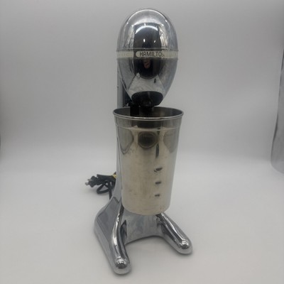 Classic Silver Hamilton Beach 730C Drink Master Chrome Milkshake Machine Mixer