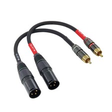 Suanqi RCA to XLR Cable, Male Audio Adapter 8 inches, Black