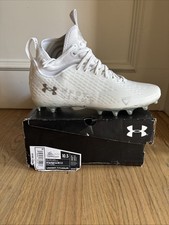 Under Armour UA Spotlight Lux MC 2.0 Football Cleats Men, White, Size 10.5