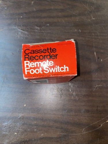 Interruttore a pedale remoto registratore a cassette realistico (Radio Shack) 44-610B - Foto 4 di 4
