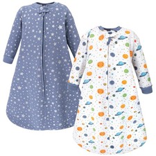 HUDSON BABY UNISEX BABY PREMIUM QUILTED LONG SLEEVE SLEEPING BAG AND - SPACE 2