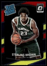 2017-18 Donruss Optic Sterling Brown Rookie Milwaukee Bucks #165