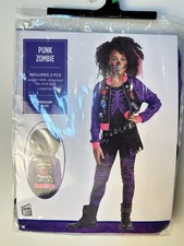 NWT Punk Zombie Halloween Kids Costume Size Medium 8-10