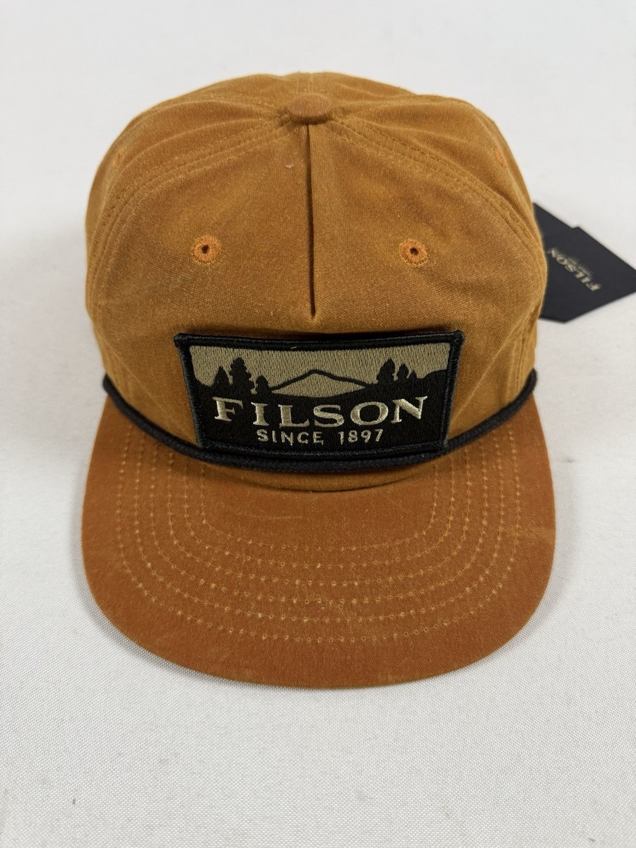 FILSON WAXED TRUCKER CAP GOLD BROWN/SCENIC NWT | eBay