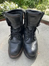 Red Wing 4416 Thinsulate Black Leather Steel Toe Work Boots Mens 8 D Pre-owned