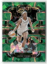 2024 Panini Select WNBA #38 Jackie Young Prizms Green Ice