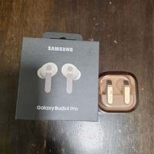 Samsung Galaxy Buds4 Pro White Wireless Bluetooth In-Ear Earbuds w/ Case
