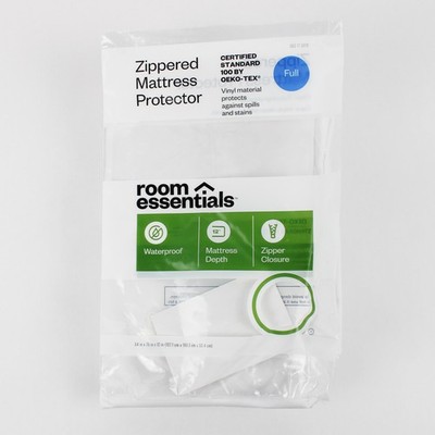 Room Essentials mit Reißverschluss Matratzen Schoner Full 12 '' Tiefe Wasserfest