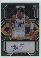2021 Panini Prizm Draft Picks College Penmanship Green Trendon Watford Auto 1ax