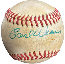 Earl Weaver Autographed Official American League Baseball BAS Orioles HOF
