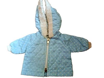 Blaue Jacke für Puppe JESMAR