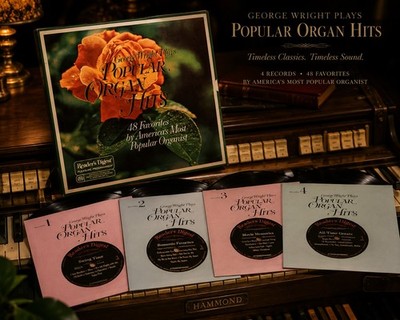 Vintage Reader's Digest George Wright Plays Popular Organ Hits 4LP Box Set Stere