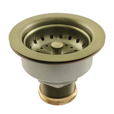 Tacoma 3-1/2 In. X 3-13/16 In. Stainless Steel Kitchen Sink Basket Strainer in A