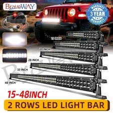 152024283348 Inch Led Light Bar Spot Flood Offroad Driving Truck Suv Atv 152024283348 Inch Led Light Bar Spot Flood Offroad Driving Truck Suv Atv