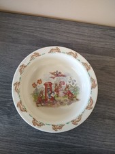 Royal Doulton Bunnykins Bowl Nursery Ware England Fine Bone China Vintage