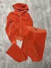 Vintage JUICY COUTURE Y2K 2 Piece Matching Tracksuit Set Orange