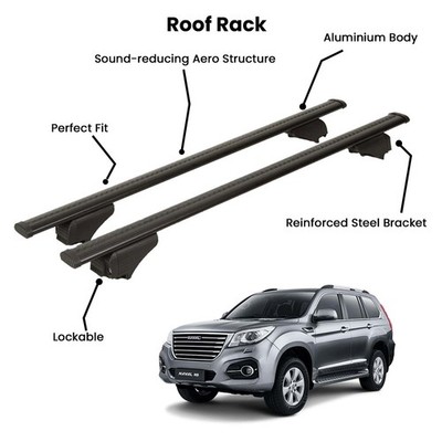 2 Pcs Black Cross Bars for  GREAT WALL HOVER SUV 2015-