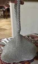 Unbranded Rhinestone Evening Bag/Wristlet, Silver, New