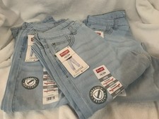 3 PAIRS BOYS WRANGLER FIVE STAR LOOSE SZ 12 Husky JEANS NEW WITH TAGS