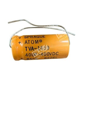 Sprague Atom TVA-1659 40µF 400V Axial Electrolytic Capacitor Vintage Audio Tube