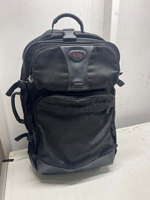 Tumi T Tech 541C Ballistic Wheeled Backpack Black Laptop Travel Mens Sz 14x23