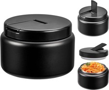 Insulated kids food jar 13.5oz stainless steel black