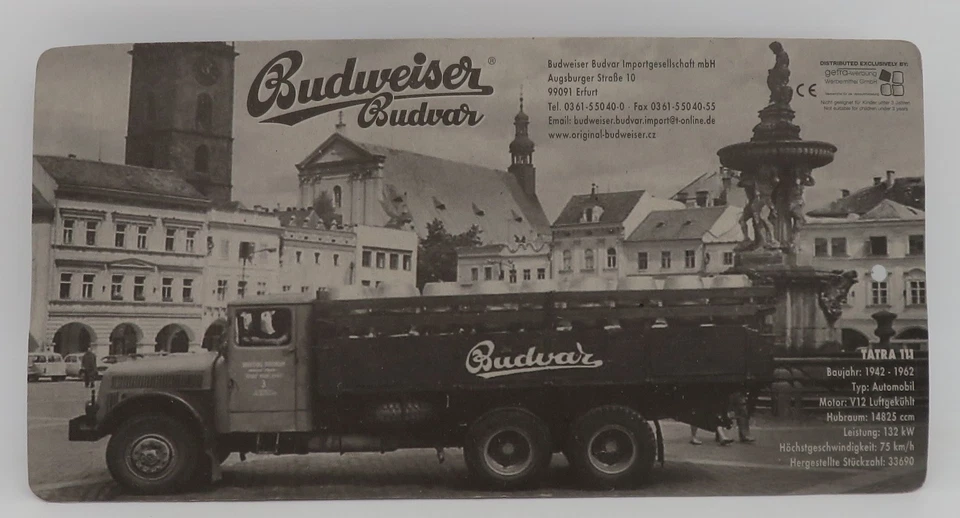 Grell Ho 1/87 Camion Truck Trailer Tatra 111 Birra Budweiser In Scatola - Immagine 4 di 4