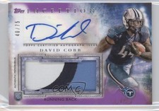 2015 Topps Inception Purple 40/75 David Cobb #AJP-DC Jumbo Patch Auto 2d6