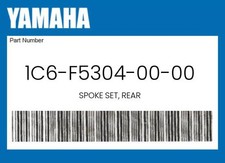 Yamaha Genuine Spoke Set Rear - 1c6-f5304-00-00 Yamaha Genuine Spoke Set Rear - 1c6-f5304-00-00