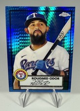 2021 Chrome Platinum Anniversary Mega Box Blue Prism Refractor Rougned Odor #336