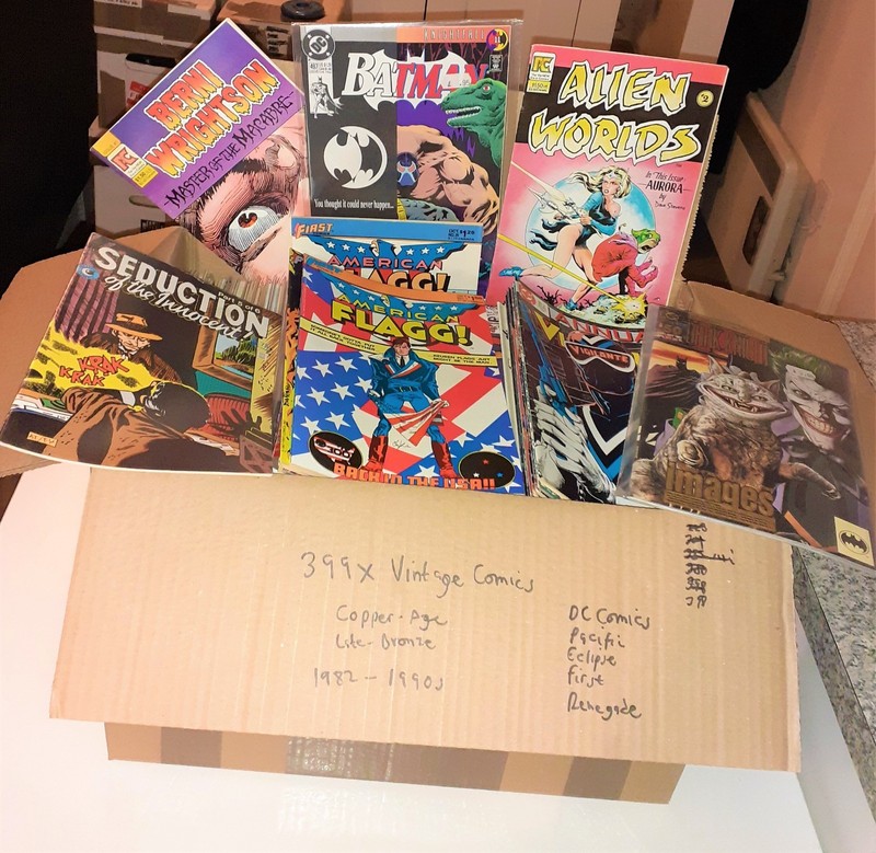 399x Huge VINTAGE COMICS lot 1982 Adult Horror Batman Swamp Thing American Flagg