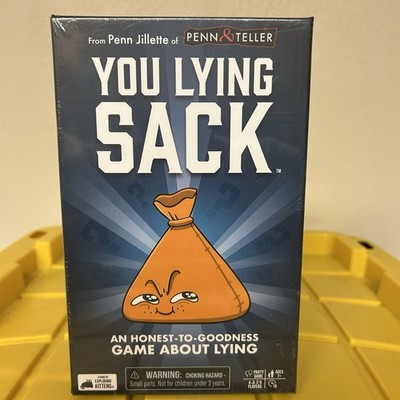 YOU LYING SACK by Penn & Teller Board Game 2023 100% COMPLETE unplayed