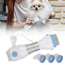 Electric Vacuum Head Nit Anti Lice Comb Brush Pet Dog Flea Filter Remover Tool