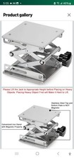 STONYLAB. 6"X6 " Las Scissors Jack  Stainless Steel Support Platform Jack