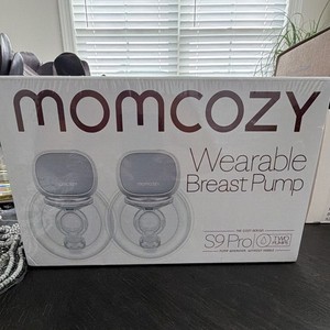 Momcozy S9 Pro Wearable Double Electric Breast Pump Set w/ Two Pumps Gray