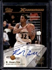 2001-02 Topps Xpectations Richard Hamilton Auto Autograph #TXA-RH Wizards