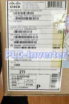 New Cisco Sealed C9200L-48P-4G-E Catalyst 9200l 48 Port Poe Layer 3 Switch /