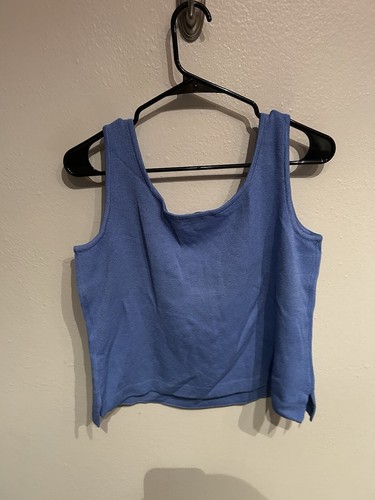 St John Womens Size 8 Knit Cardigan With Tank 2 Piece Set Blue - Picture 6 of 6
