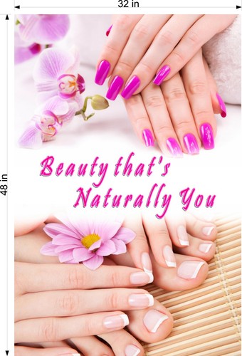 Quote 02 Wallpaper Fabric Poster Adhesive Backing Décor Decal Spa Salon Vertical - Picture 9 of 10