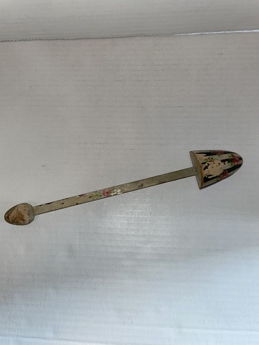 VINTAGE HANDMADE HAND PAINTED COPPER BOOK PAGE MARKER CIRCA 1930'S - Bild 1 von 4