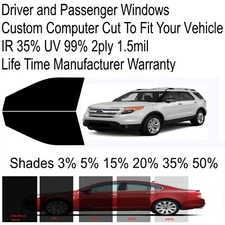 Nano Carbon Window Tint fits Ford Explore suv 2011-2019 Custom Precut Tint 2F