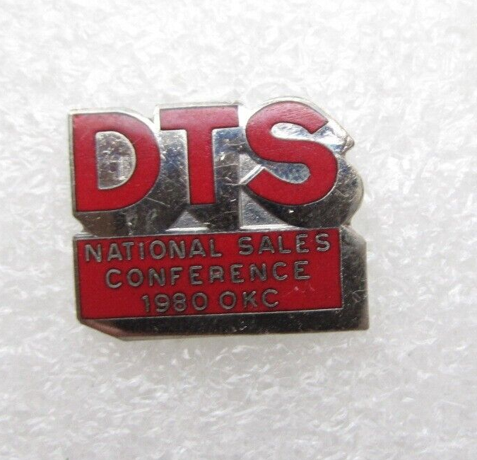 Vintage 1980 OK City National Sale Conference DTS Lapel Pin (C219)