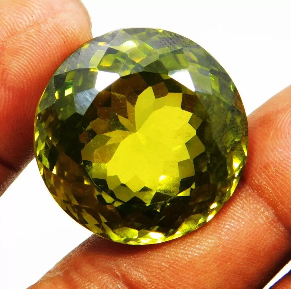 101 Ct Green Color Natural Cambodia Round Cut Huge Zircon Loose